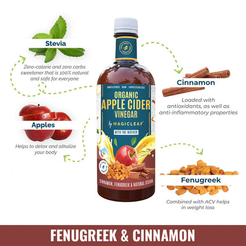 Apple Cider Vinegar With Fenugreek & Cinnamon