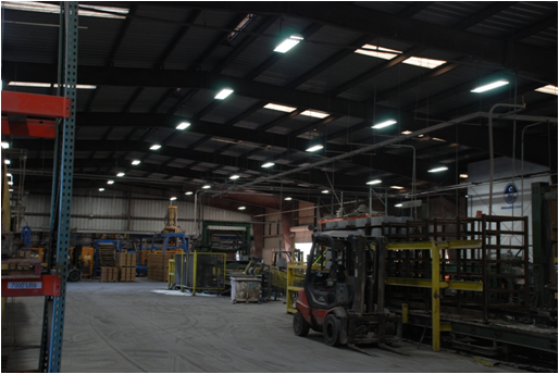 Concrete Paver Manufacturer After Commercial LED Lighting Retrofit