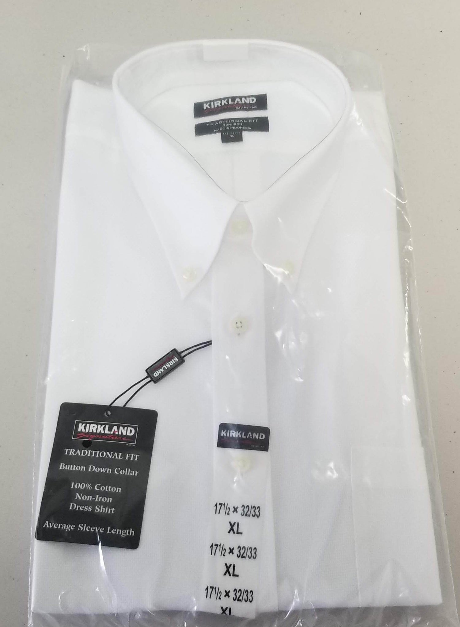 kirkland white dress shirts