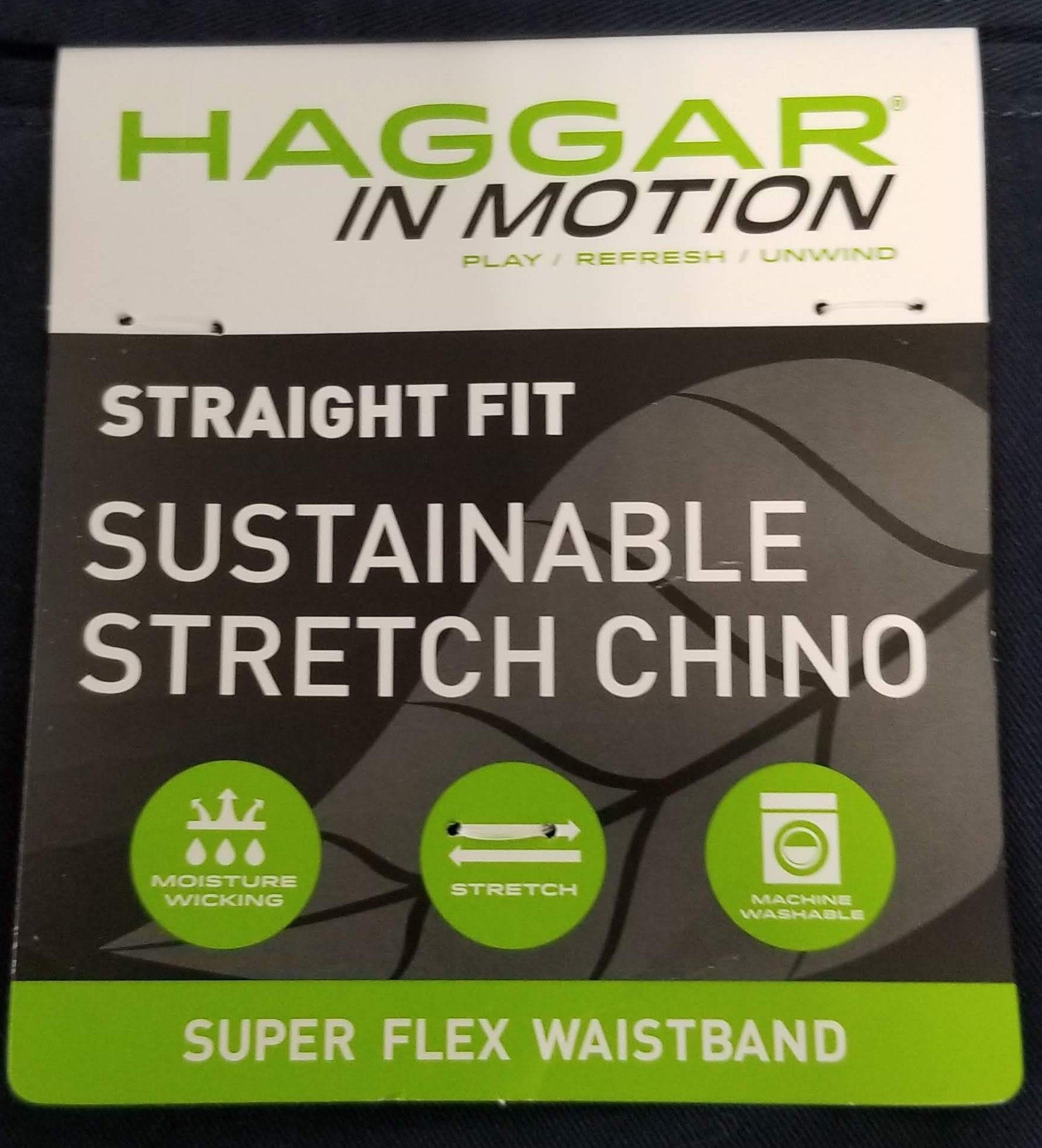 haggar in motion chino