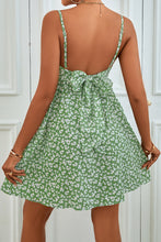 Load image into Gallery viewer, Ditsy Floral Spaghetti Strap Backless Dress