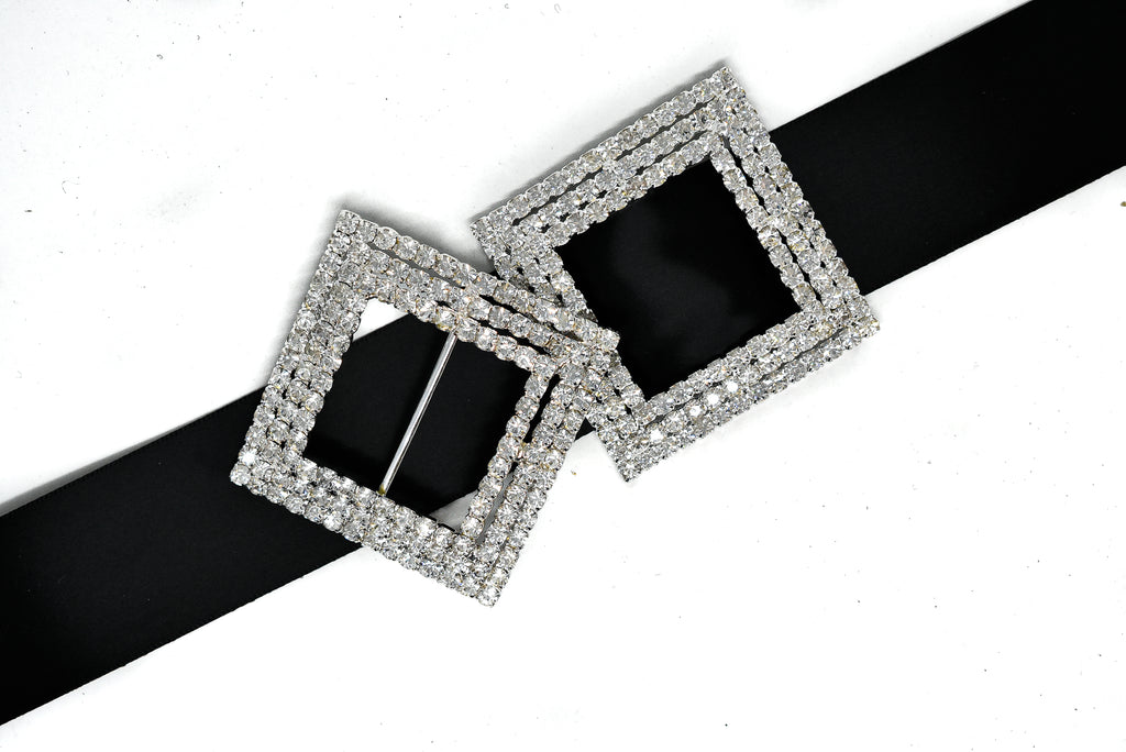 rhinestone buckle sliders