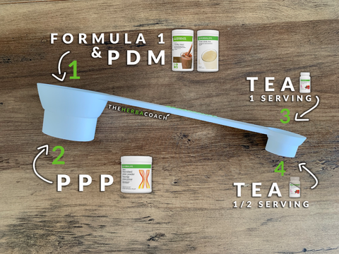how to use Herbalife measuring spoon