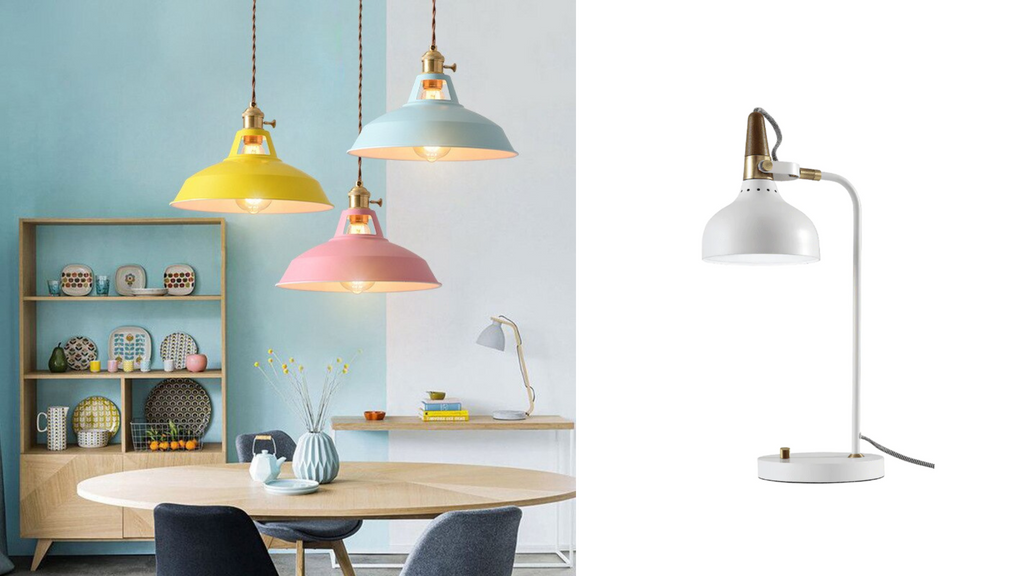 vintage industrial lamp, minimalist lamp, desk lamp