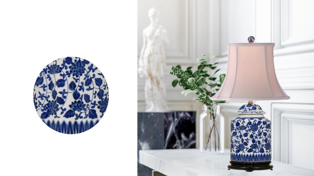 blue & white porcelain table lamp