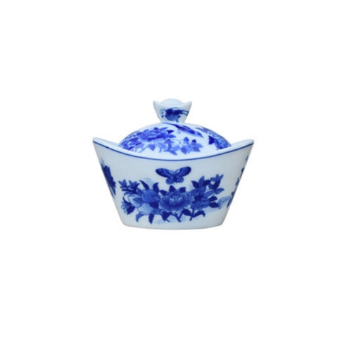 Blue & White Porcelain Ingot Jar