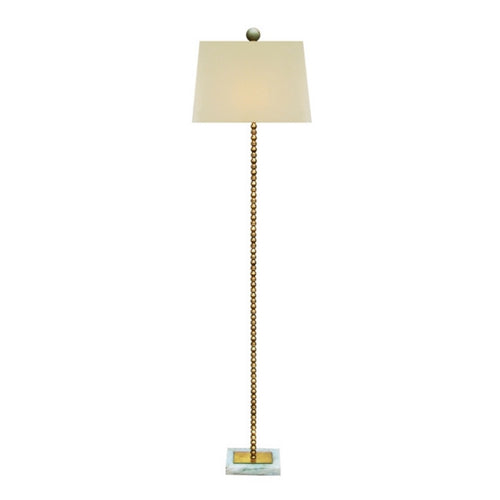 Solid Brass Mini Floor Lamp w/ Jade Base