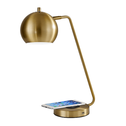 Emerson Antique Brass Desk Lamp