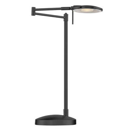 Dessau Turbo Swing-Arm Table Lamp in Museum Black