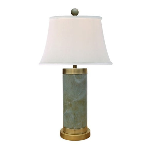 Franklin Green Jade Round Table Lamp