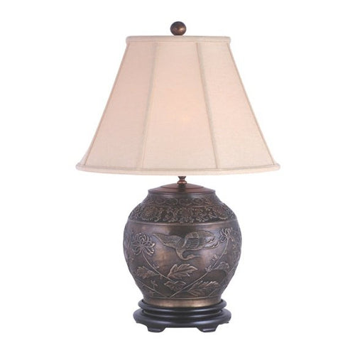 Solid Casting Bronze Urn Table Lamp