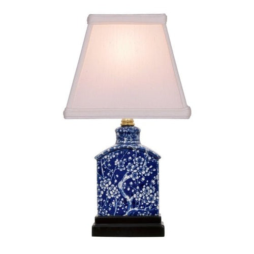 Mini Reverse Blue & White Porcelain Table Lamp