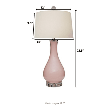 lamps blush pink