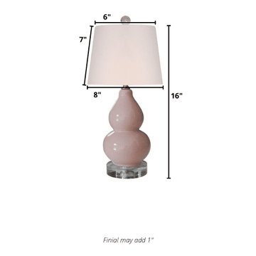 wilko rose gold lamp