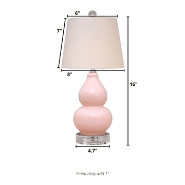 wilko pink lamp