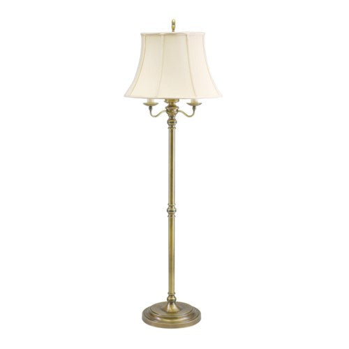 Newport Antique Brass Floor Lamp