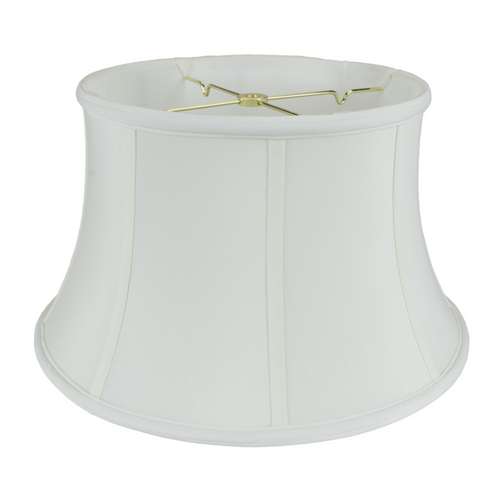 Bell Shantung Floor Lampshade with Piping - Different Colors