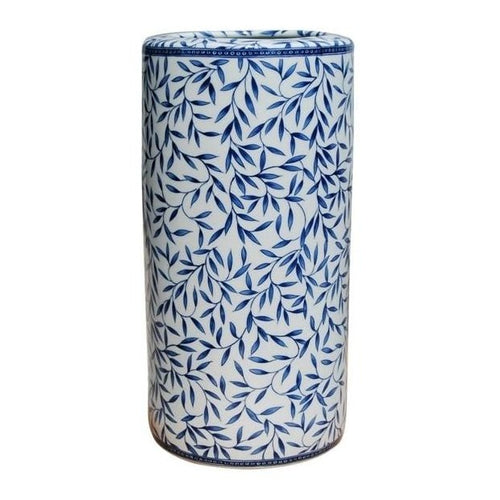 Porcelain Bamboo Blue & White Umbrella Stand