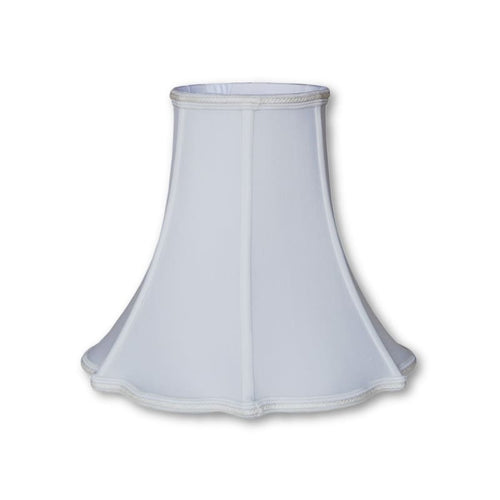 Cookie Cutter Bell Lamp Shade in Pure Pongee Silk with Matching Braid