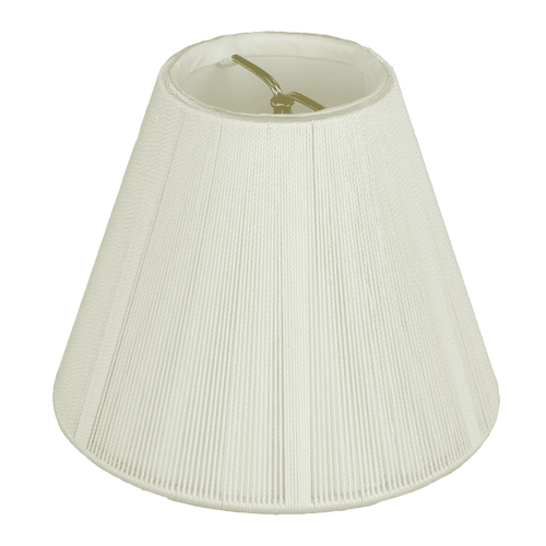 Mini Silk String Empire Lampshade, 3 x 5 x 4 (Candle Clip) / Silk String / Silver