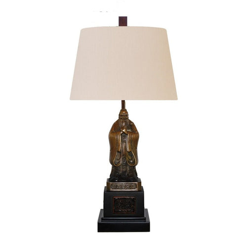 Solid Bronze Table Lamp of Professor Kongfuzhi