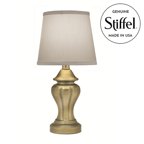 Stiffel Mini Table Lamp in Artisan Antique Brass Finish