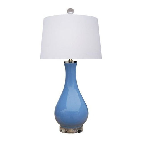 Porcelain Summer Blue Vase Table Lamp