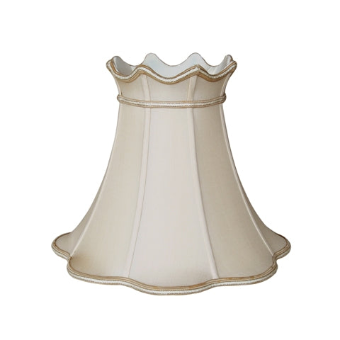 Crowned Bell with Braided Trim Lampshade
