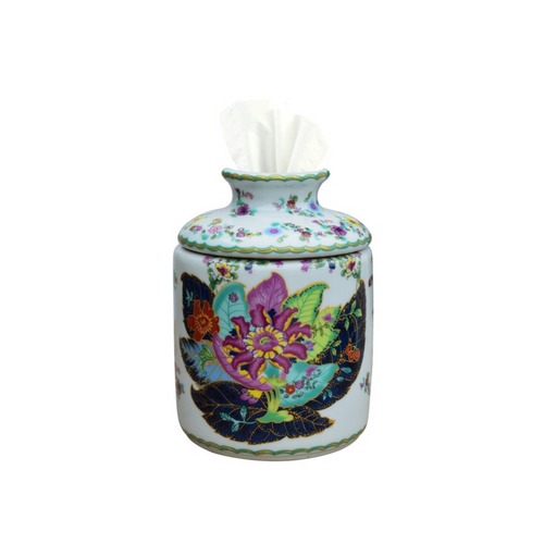 Porcelain Multicolor Tissue Box