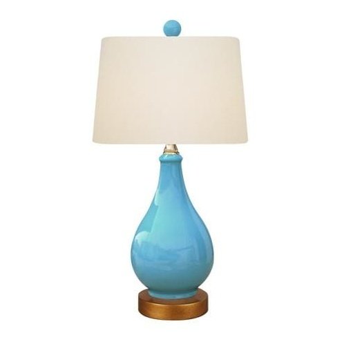 Turquoise Vase Lamp