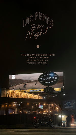 Thursday, October 17th - Bike Night at Clutch
