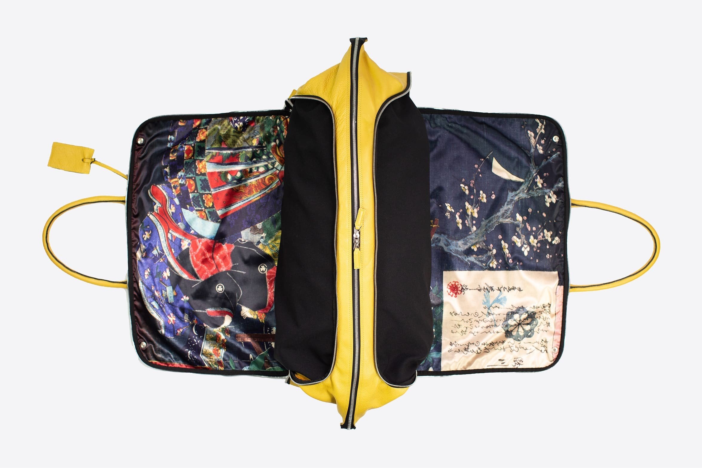 Best suit travel garment weekender bag - Flamingo Soleil Leather - Ludovico  Marabotto