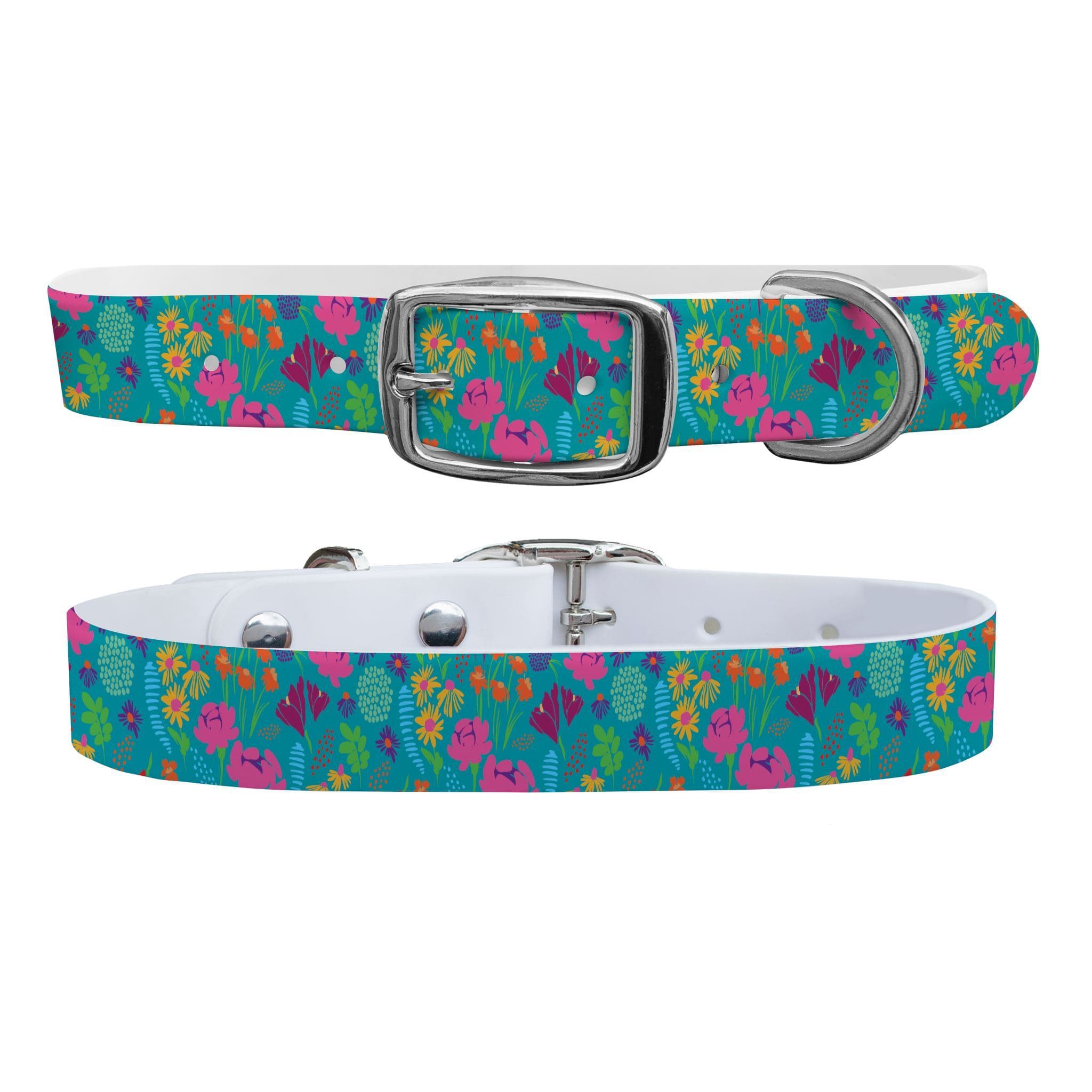 Wildflowers Dog Collar Dog Collar mistylaurel BELTS