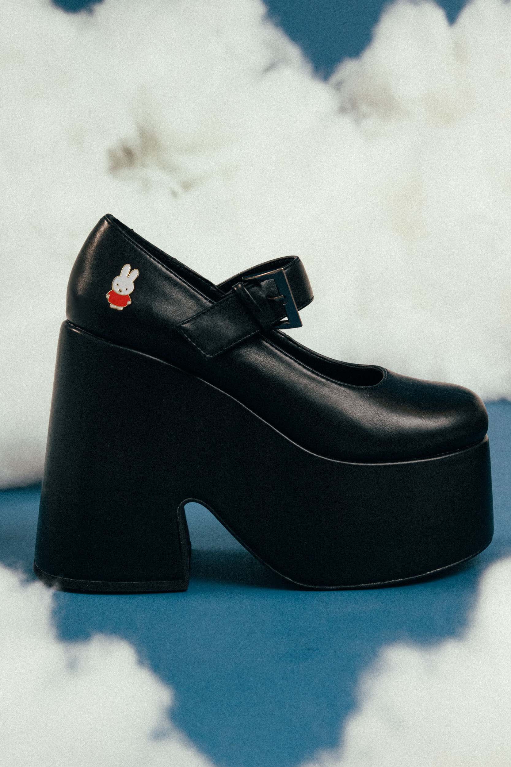 Miffy X Daisy Street Mary Jane Heels in Black