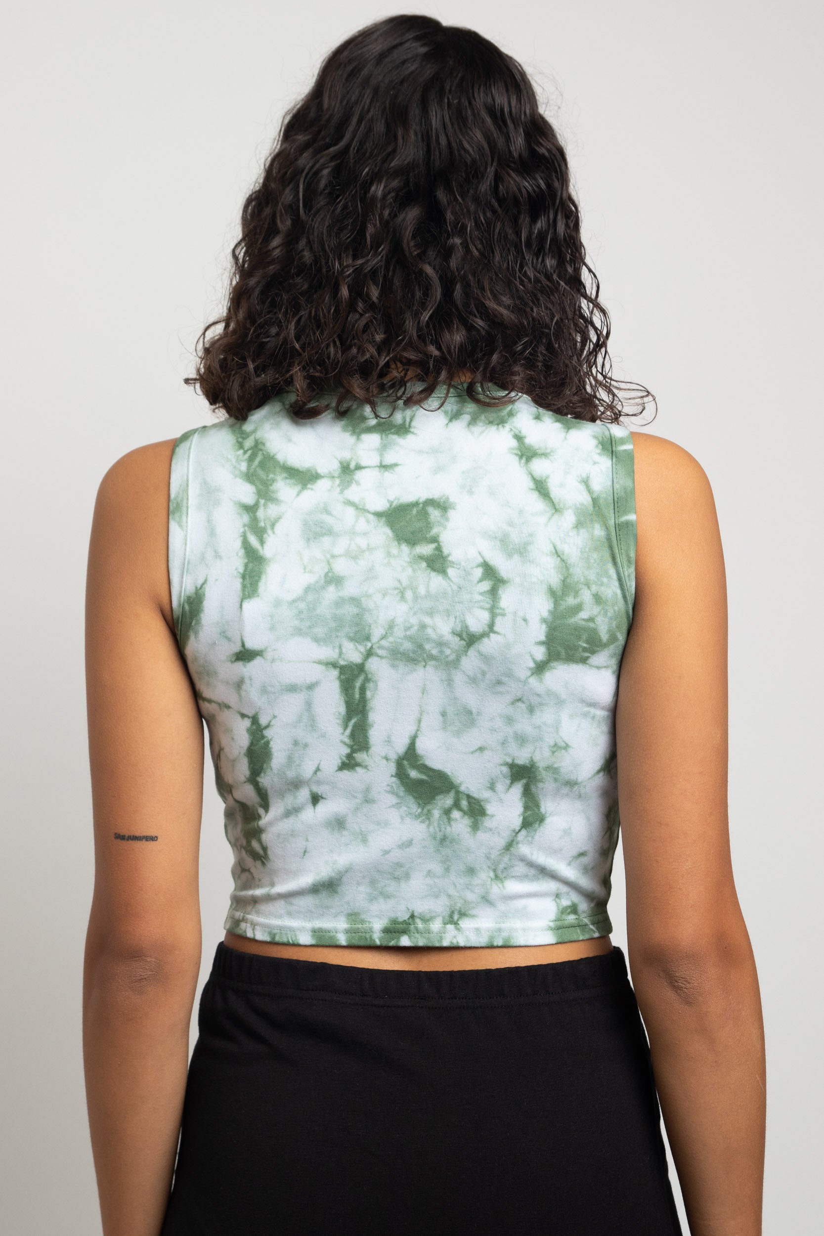 Daisy Street Tie Dye Diamante Crop Top