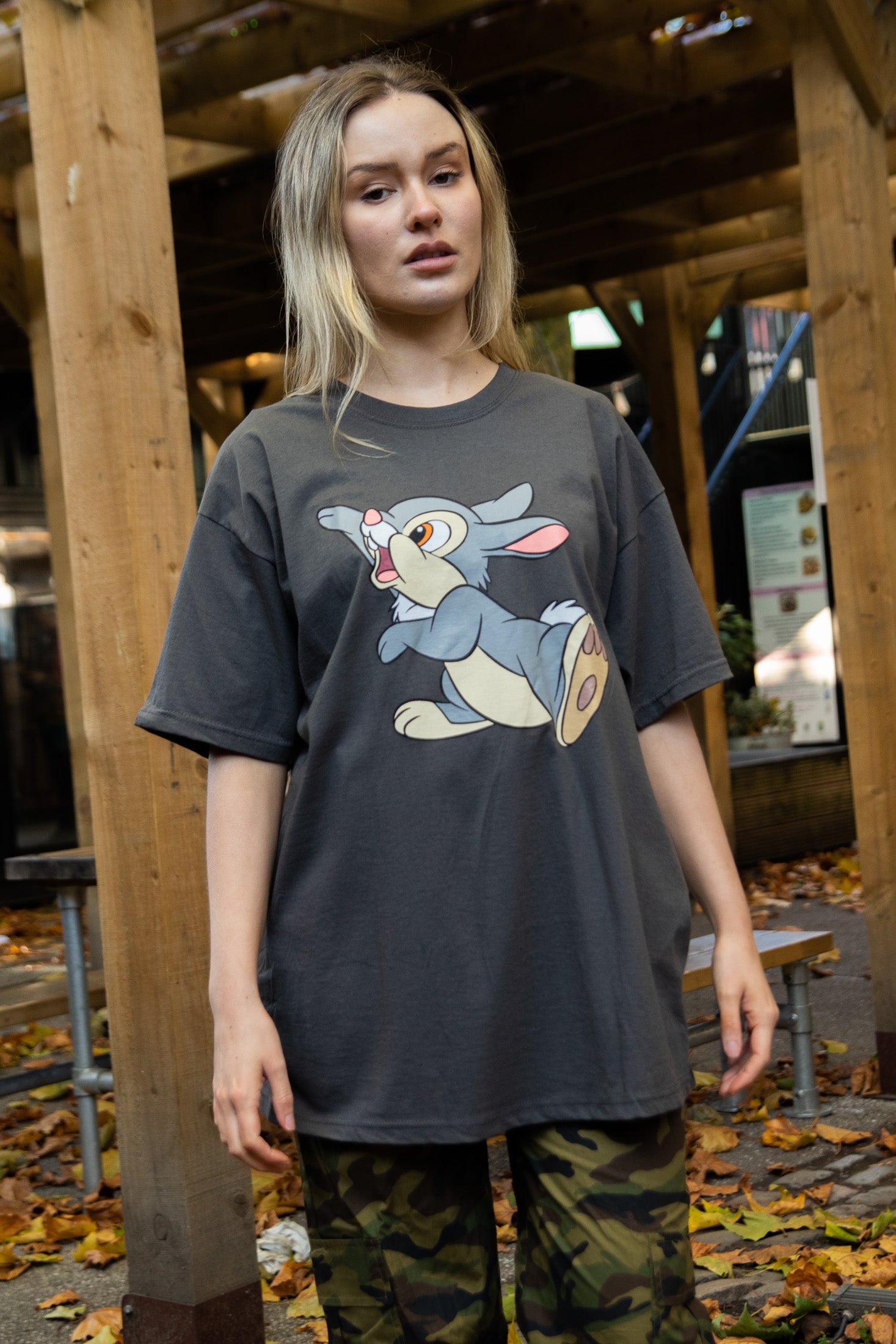 Daisy Street Relaxed T-Shirt with Disney Thumper Print