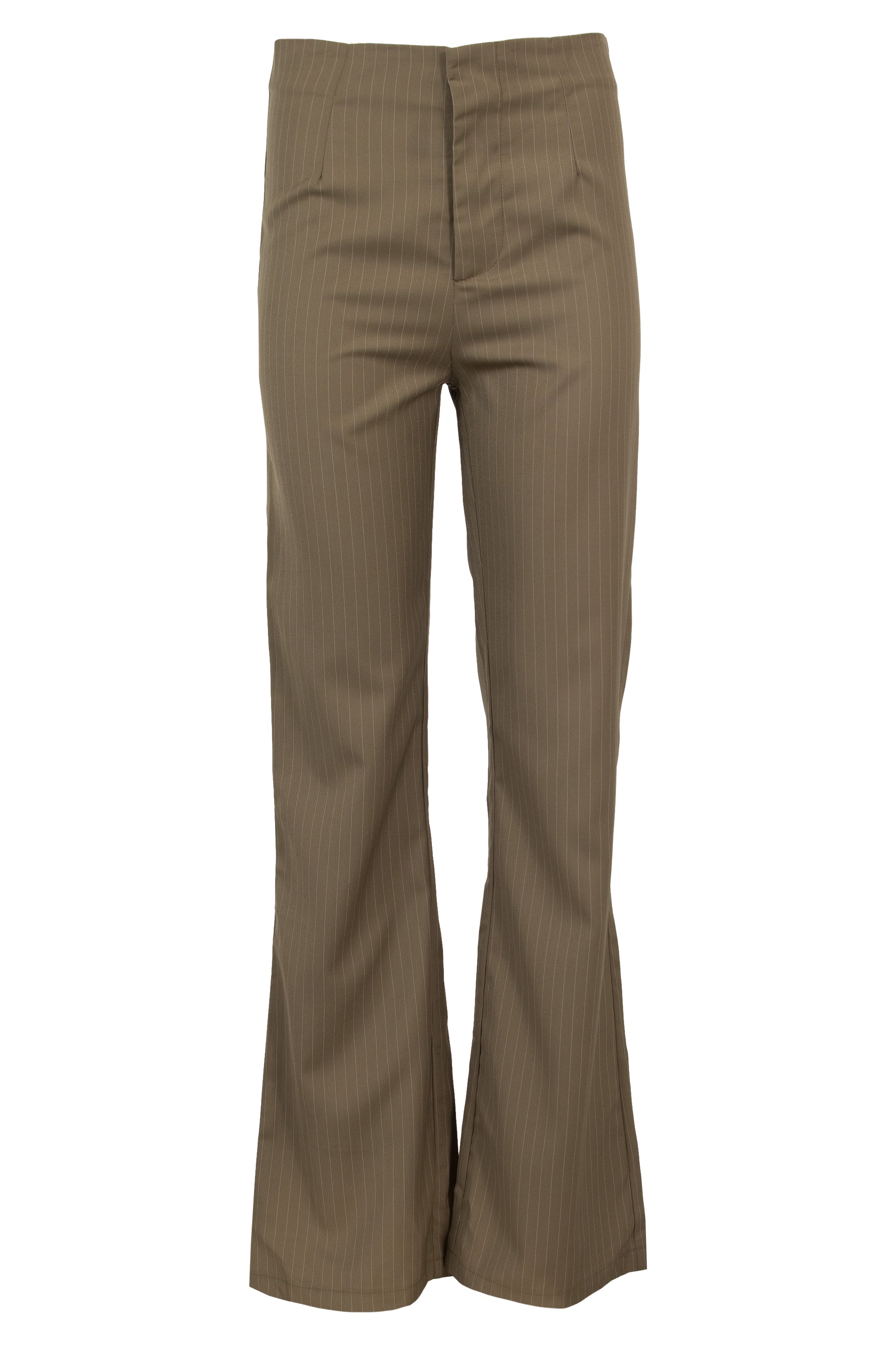 Heartbreak Fit and Flare Trousers in Khaki