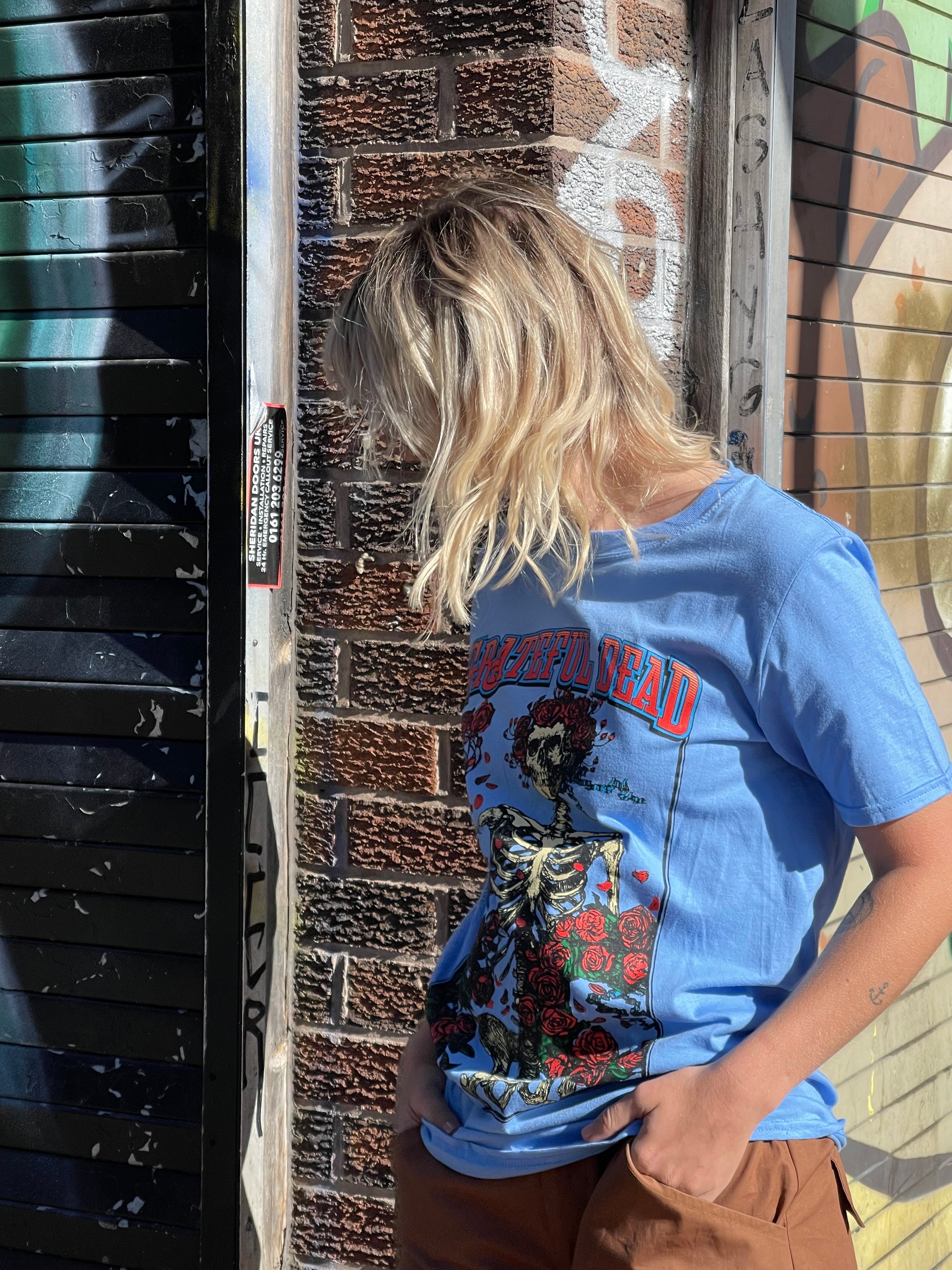 Daisy Street Relaxed T-Shirt with Grateful Dead Print