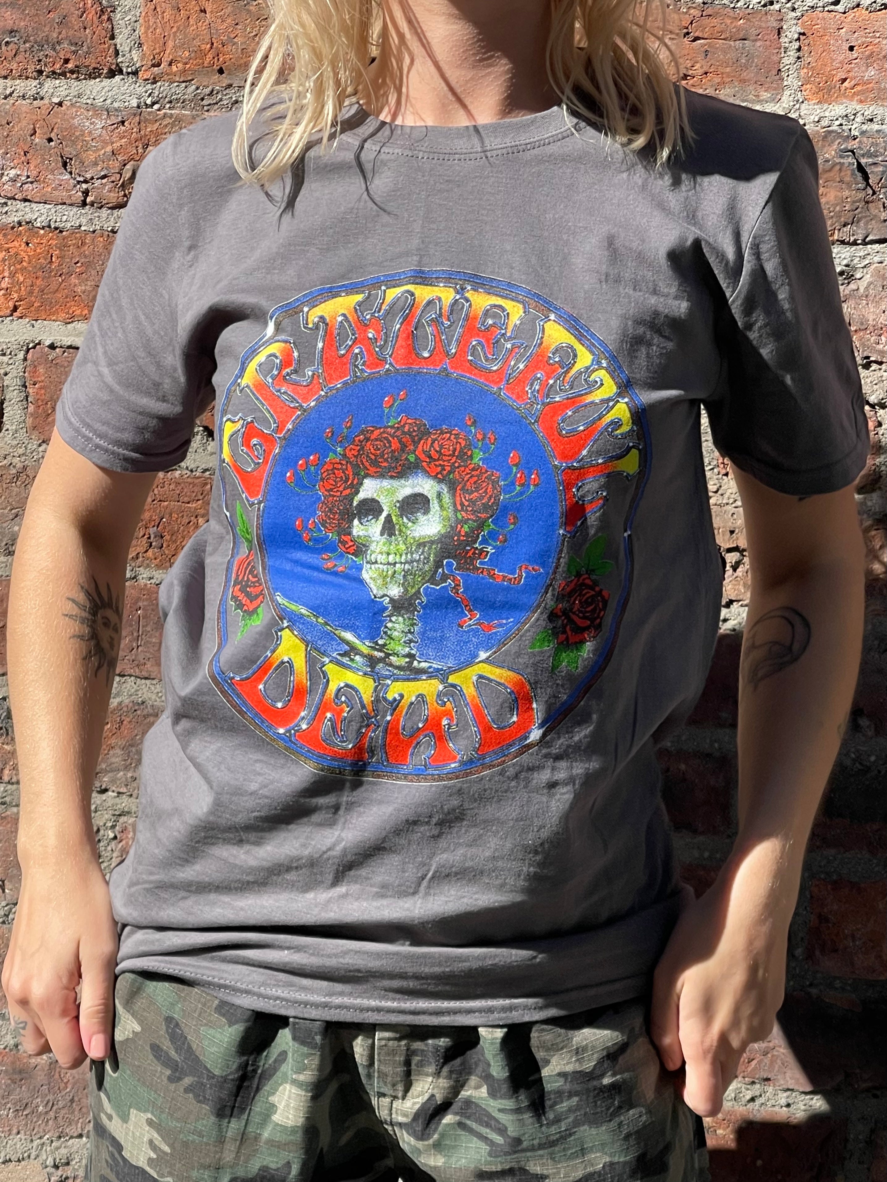 Daisy Street Relaxed T-Shirt with Grateful Dead Print