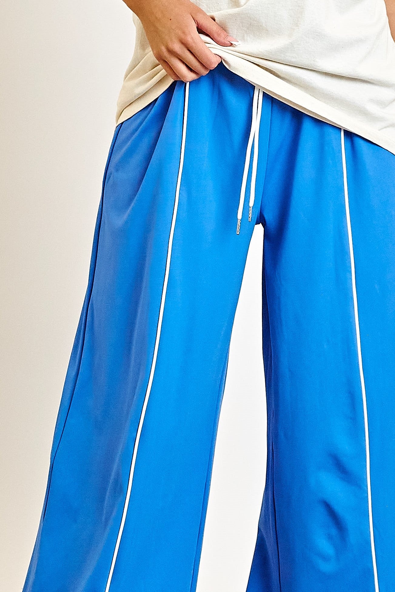 Daisy Street Sporty Blue Wide Leg Joggers