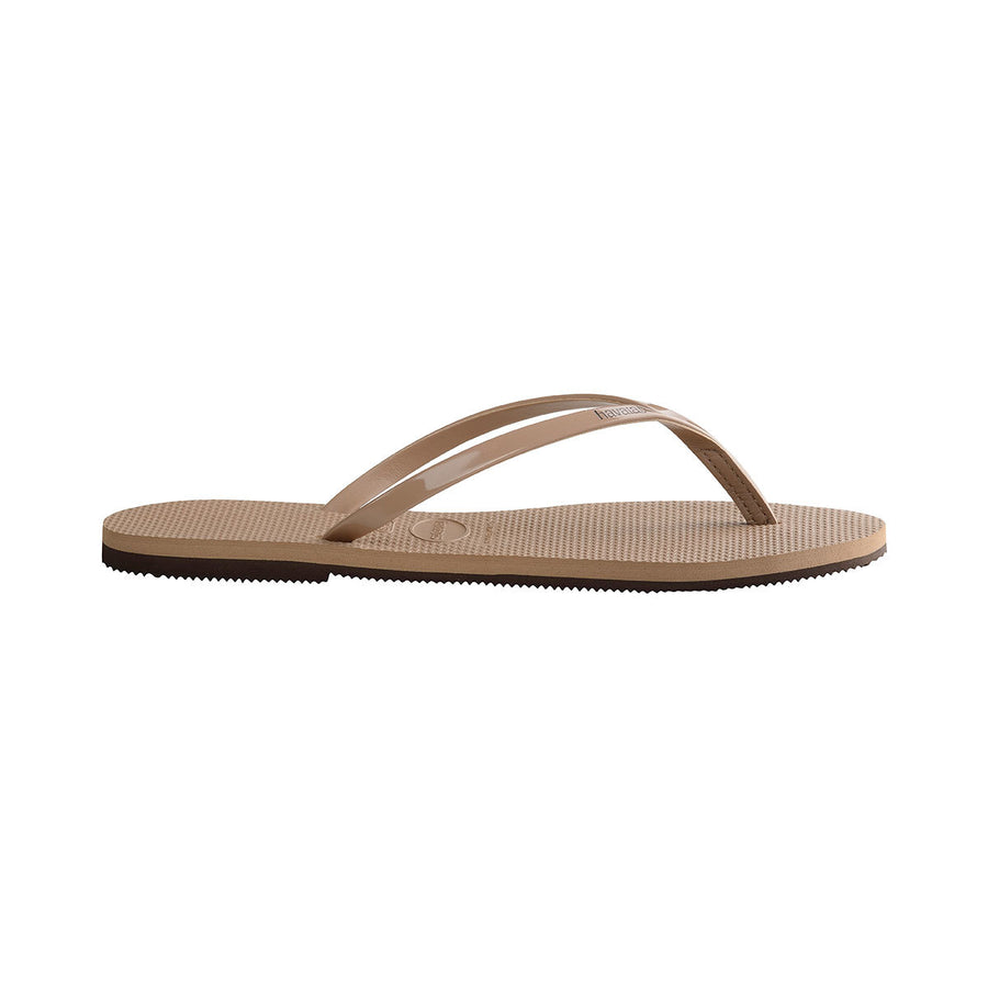 havaianas you metallic rose gold