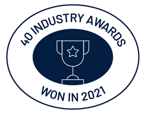 40 Industry Awards won in 2021