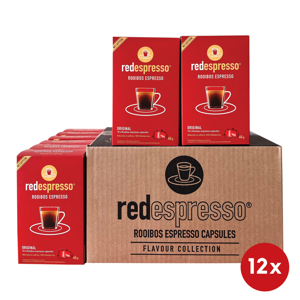 red espresso® - Rooibos Tea Capsules compatible with Nespresso machines - red espresso USA - coffee & superfoods