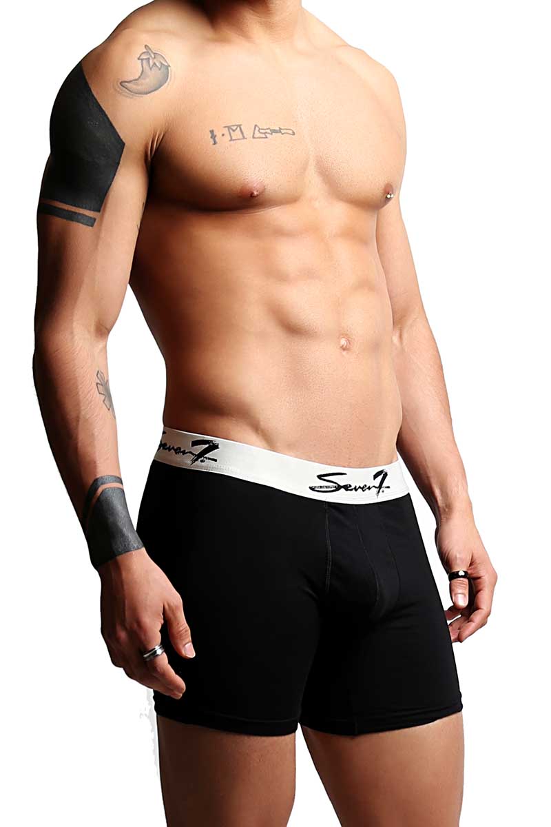 2-Pack Seven7 Solid Black Boxer Brief