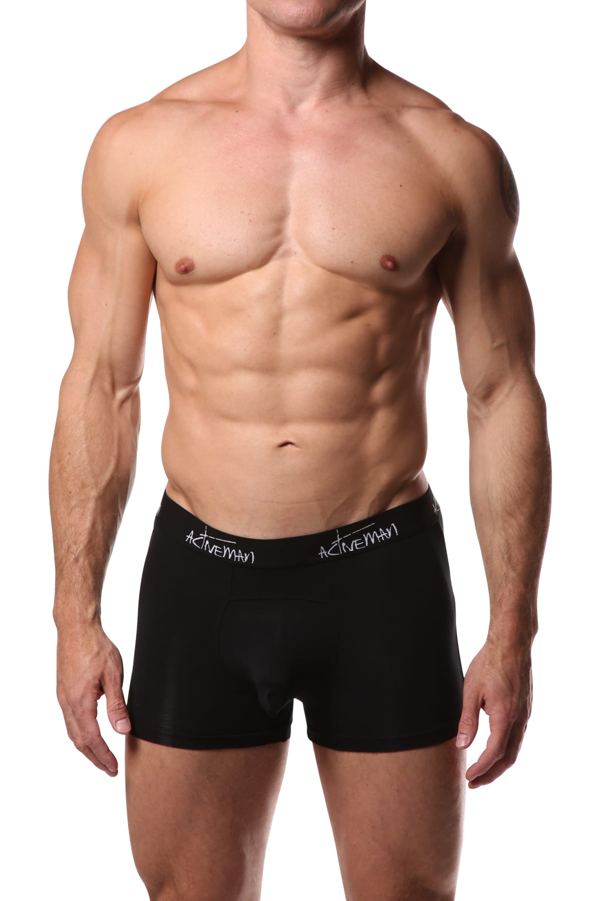 Activeman Black Modal Boxer Brief