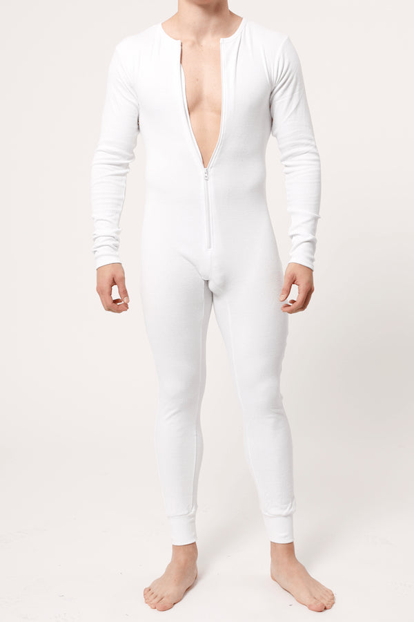 Contour Prive White Union Suit | CheapUndies
