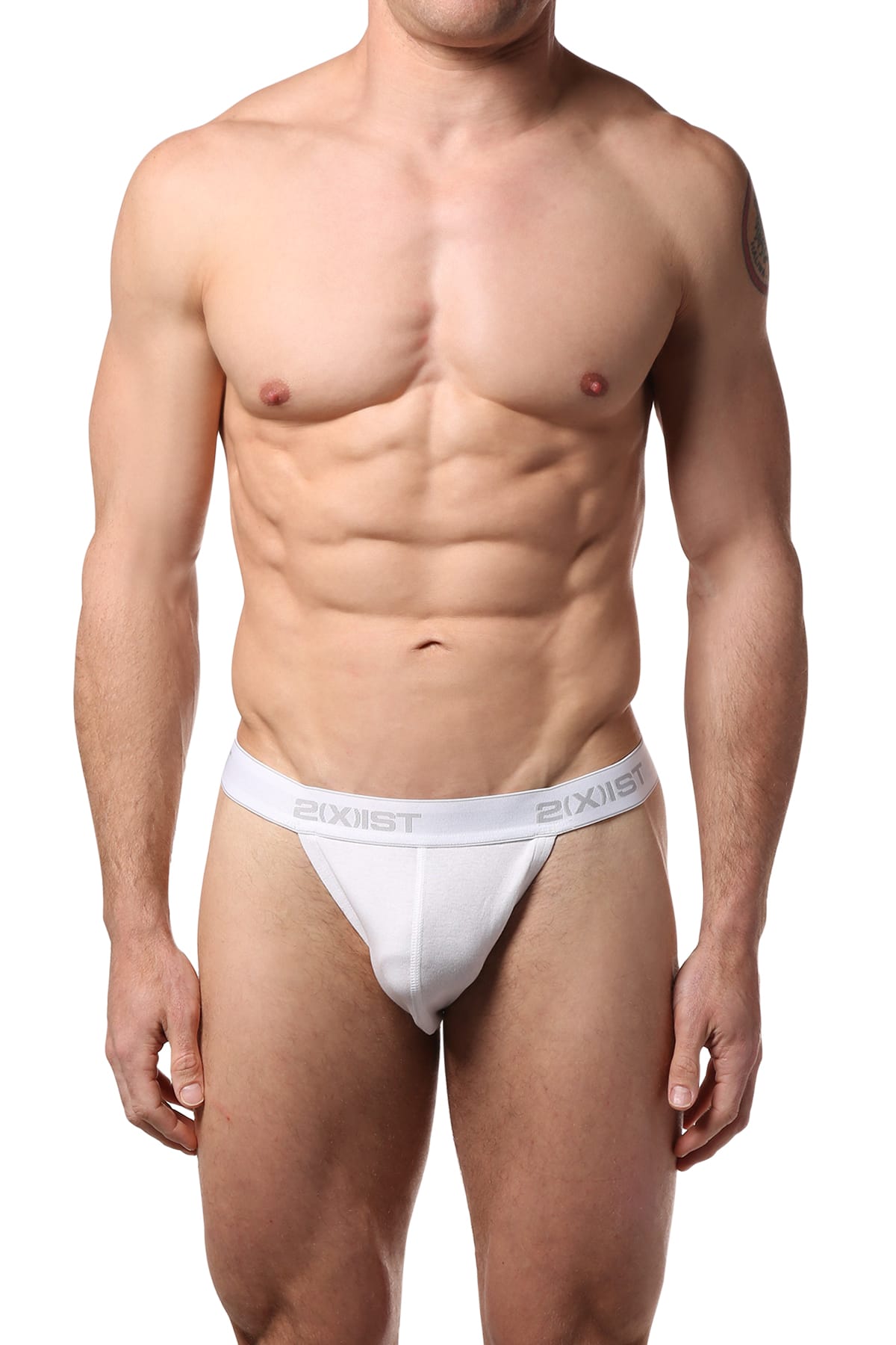 2(X)IST Essential White Y-Back Thong 2-Pack