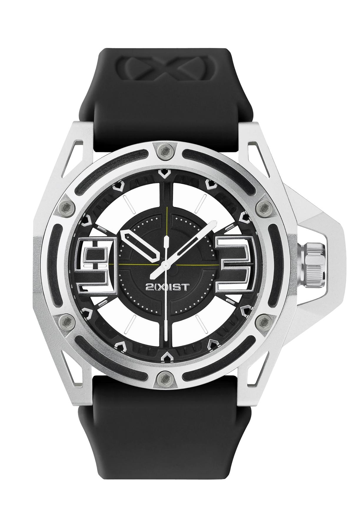 2(X)IST Anodized-Aluminum/Black/White NYC Watch