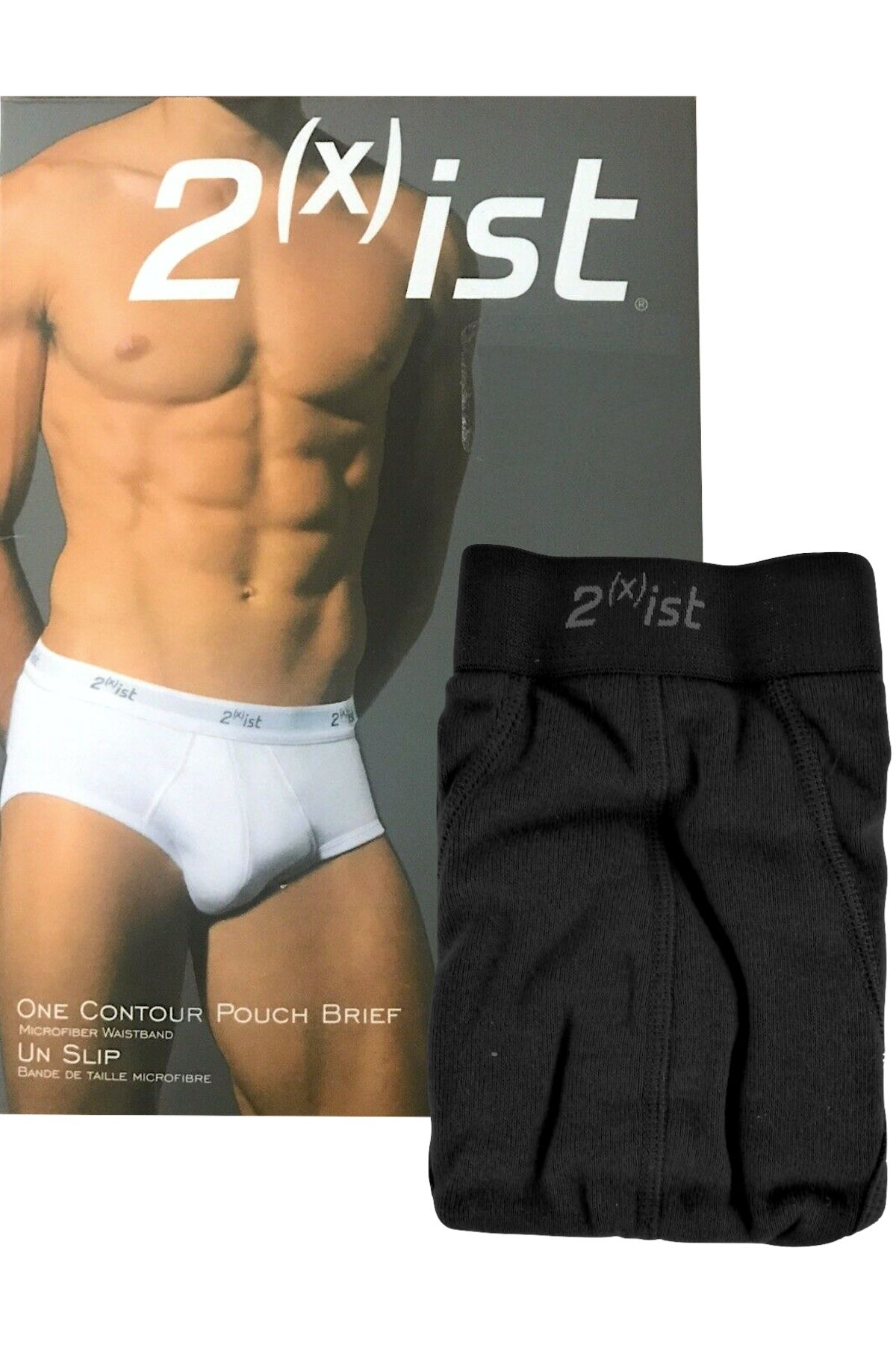 2(X)IST Black Contour Pouch Brief