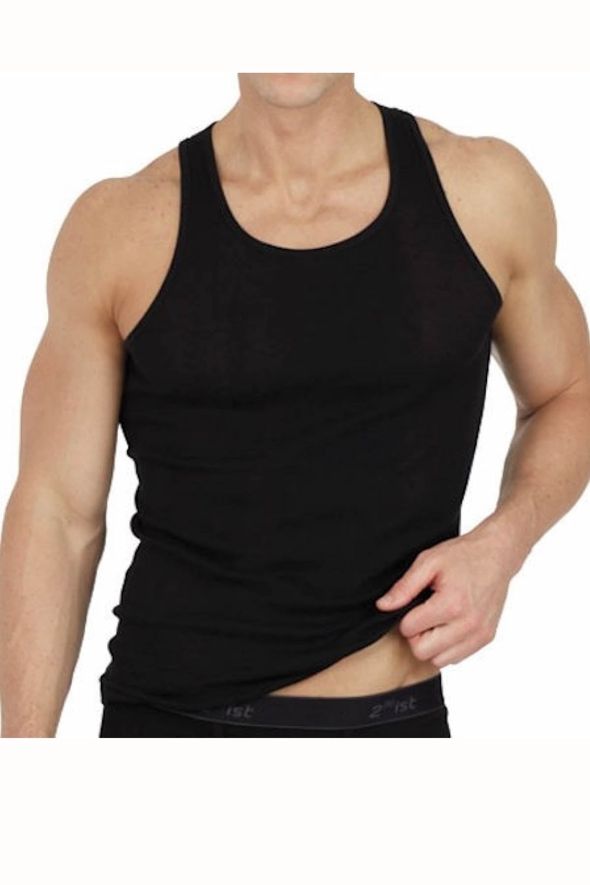 2(X)IST Black Essentials Athletic Tank 3-Pack